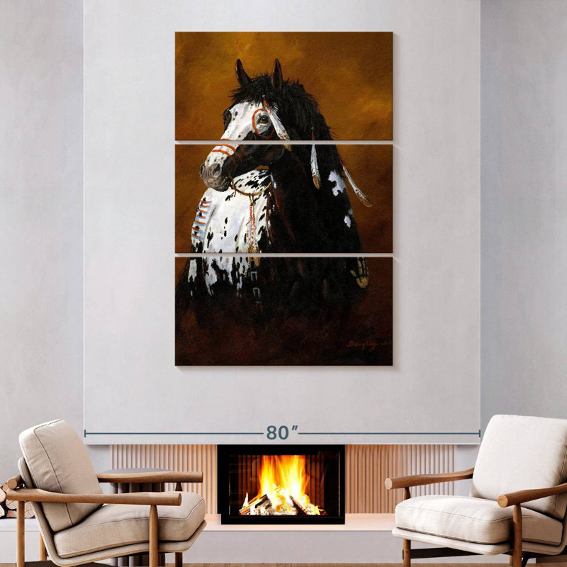 Brampt Sioux War Pony, 74" H x 48" W