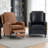 Leather Nailhead Recliner-199318926