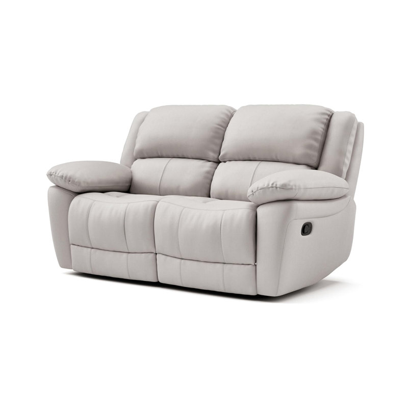 Causeuse transitionnelle l 60,4 po, blanc cassé, Blanc