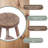 Marquise Solid Wood Accent Stool-1330348410