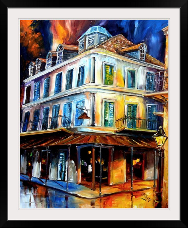 «Napoleon House» par Bebe, reproduction d'art, H 20 po x l 16 po x P 1,5 po, Toile
