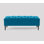 Alyana Wide Tufted Rectangle Ottoman Storage Bench - Upholstery Velvet Shoe Bench with Turned Wooden Legs