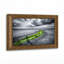 Art mural en toile noyer doré encadré pour salon, chambre à coucher, bureau ou vestibule - décoration murale décorative avec rivière sécheresse-129048780-129048771