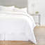 Parker White 100% Cotton 300 TC Modern & Contemporary 3 Piece Duvet Cover Set-21066363-124928023-124928026