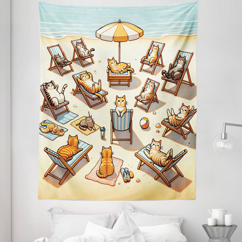 Tapisserie en microfibre, H 88 po x l 68 po