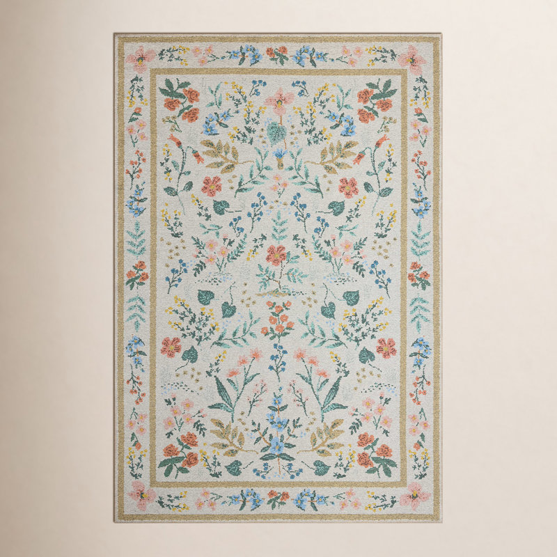 Tapis crème Wildwood, Rectangle 7 pi 6 po x 9 pi 6 po, Crème