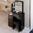 Small Size Bedside Vanity Table with LED Mirror-934508724