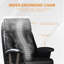 Fauteuil de direction inclinable électrique Kinnls Freya avec repose-pieds, fauteuil de direction moderne entièrement inclinable, fauteuil de bureau ergonomique en cuir véritable pour la maison (noir et double moteur)-101575228