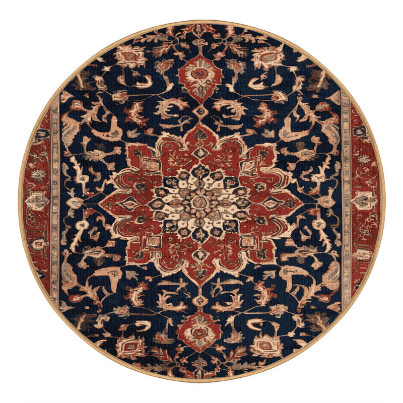 Tapis brun lavable à la machine, Rectangle 7 pi x 9 pi