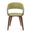 Chaise de salle à manger rembourrée avec dossier courbé Lowell-567214613