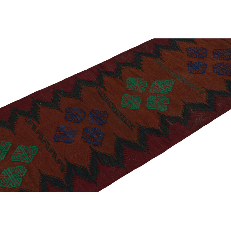 One-of-a-Kind Rectangle 2'3"x7'6" Hand Knotted Area Rug