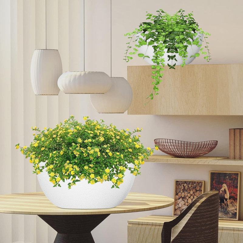 Hanging Planter, White