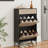 Rattan Shoe Cabinet With 2 Flip Drawers And 1 Pull-Out Drawer, Free Stand Shoe Storage Cabinet, 3-Position Adjustable Shelf, Narrow Shoe Cabinet For Entryway/Porch-1961791458