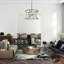 8-Light Dimmable Modern Sputnik Drum Chandelier