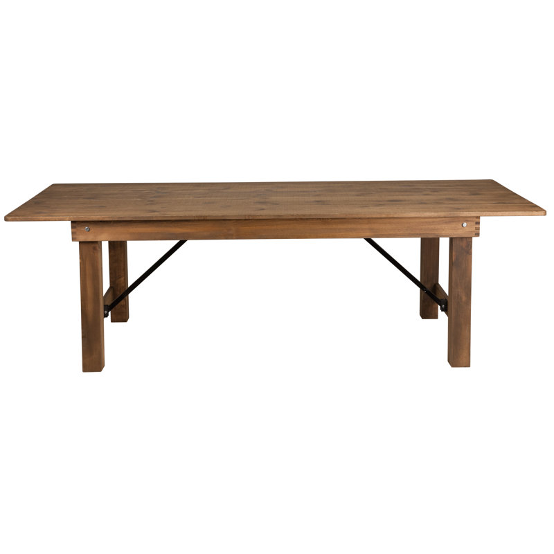 Table de salle à manger Dejon, Antique rustique, H 30 po x L 96 po x l 40 po