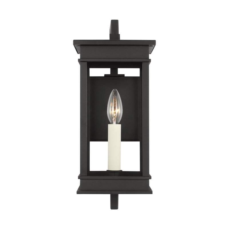 Cupertino - Light Outdoor Wall Lantern, Textured Black, 15" H x 6.25" W x 6.25" D
