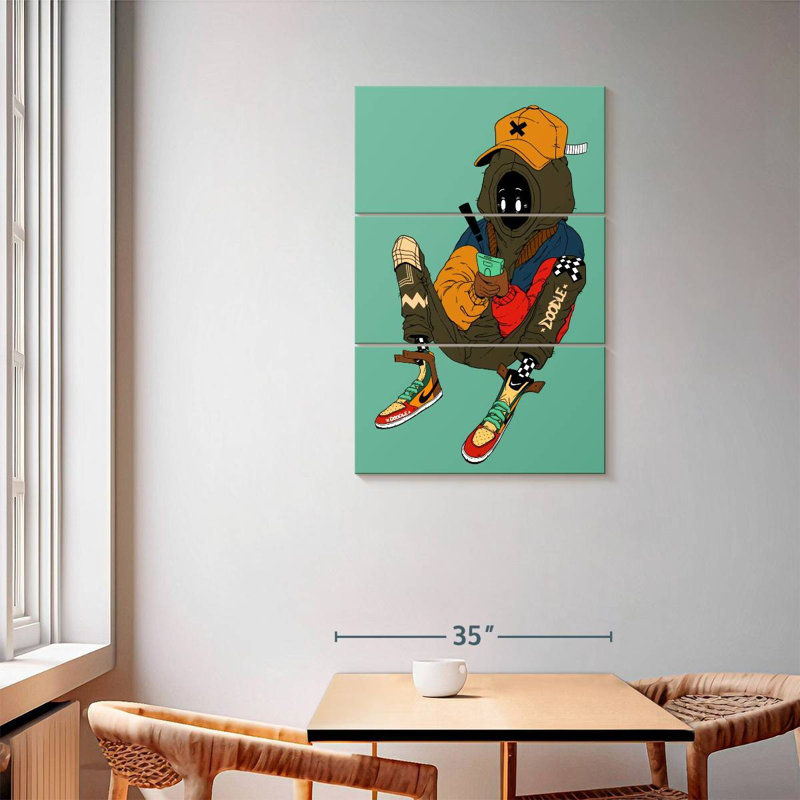 Ian, 57" H x 36" W