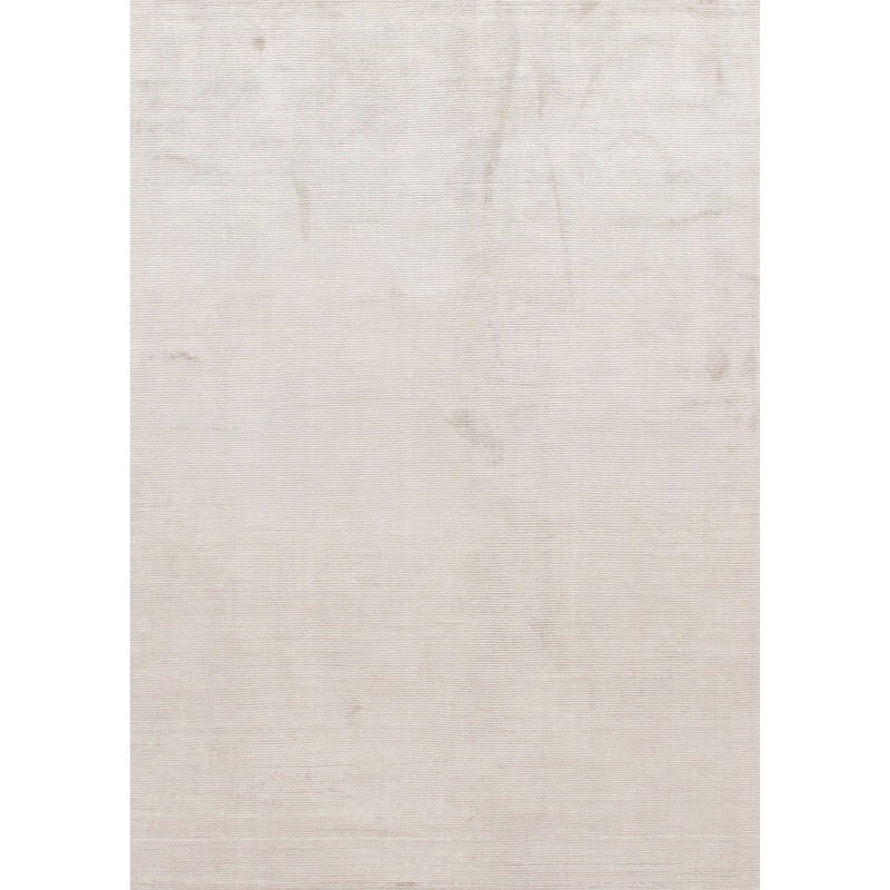 Simplicity Chic Solid Area Rug in Beige, Rectangle 6'9" x 10'2"