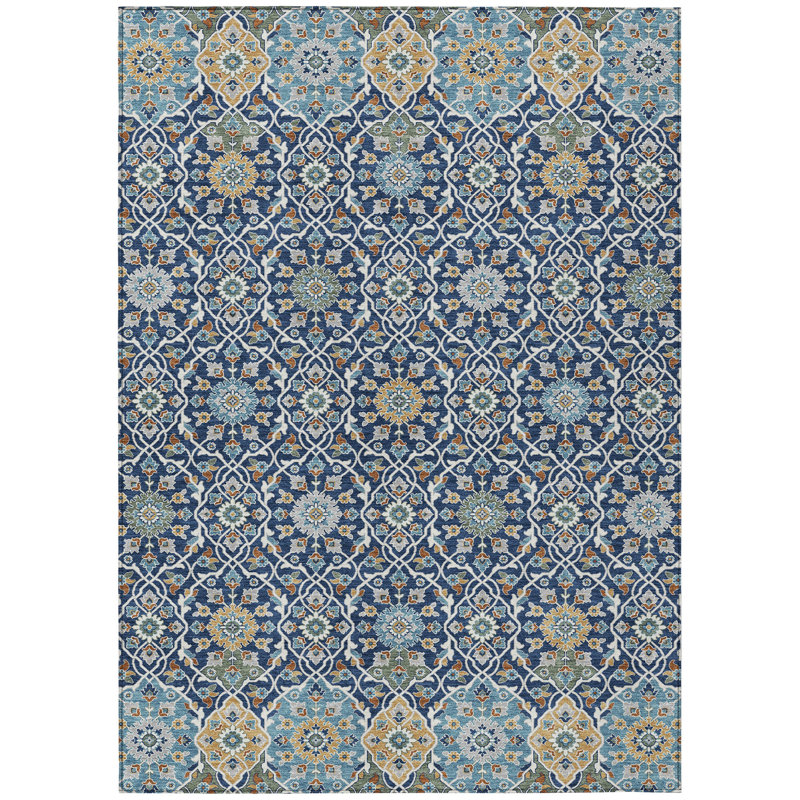 Machine Washable Indoor/Outdoor Eden ACN2199 Panel Rug, Rectangle 8' x 10'