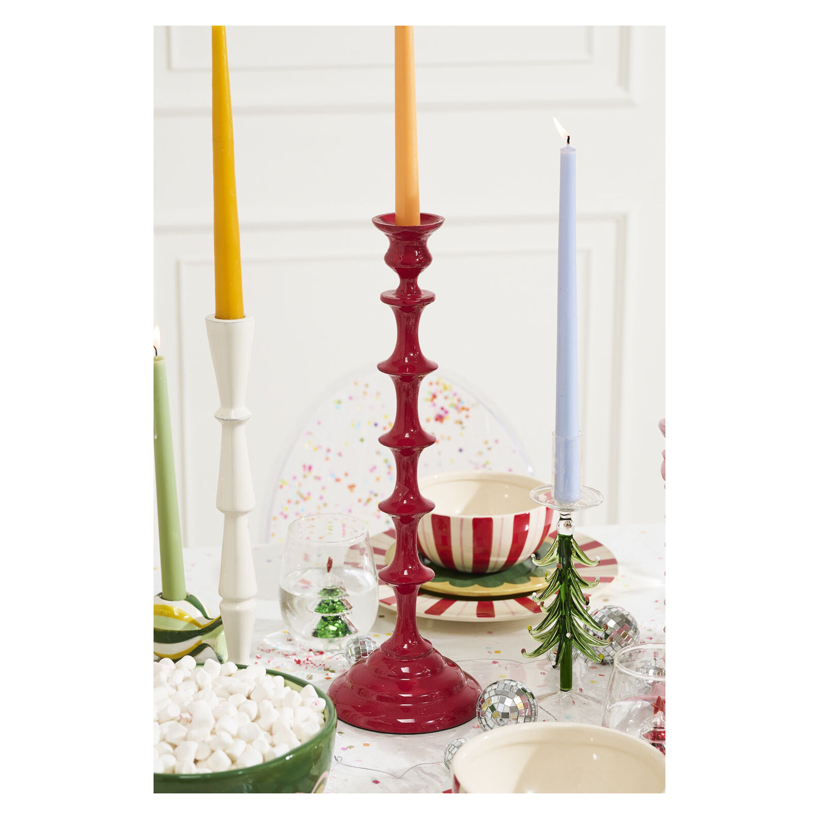 Candy Coated Candleholder 5.25"x 16.25"