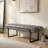 Anahli 52.5'' Wide Channel Tufted Design Vegan Leather Bench-49797039
