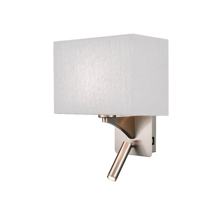 Shellenbarger LED Armed Sconce, Grey