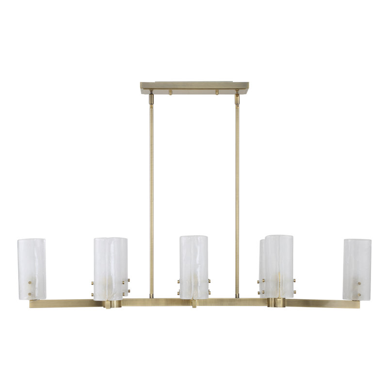 Everly Quinn Hibner 8 Light Linear Chandelier