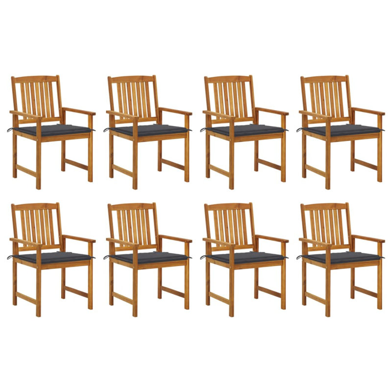 Patio Chair with Cushions, Brown, Anthracite