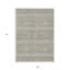 Tapis intérieur lavable à médaillon floral 9 pi x 12 pi gris