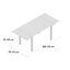 Glass Top Metal Base Dining Table