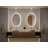 Daania Oval LED Wall Mirror With Defogger, White Floating Backlit Bathroom Mirror, Etl & Fcc-828603718