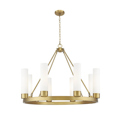 Jaiwan - Lustre 6 lumières avec abat-jour