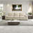 Avanthika 101" Modular Sectional Sofa Chenille Couch with Storage Space  & USB Ports For Living Room-574345536