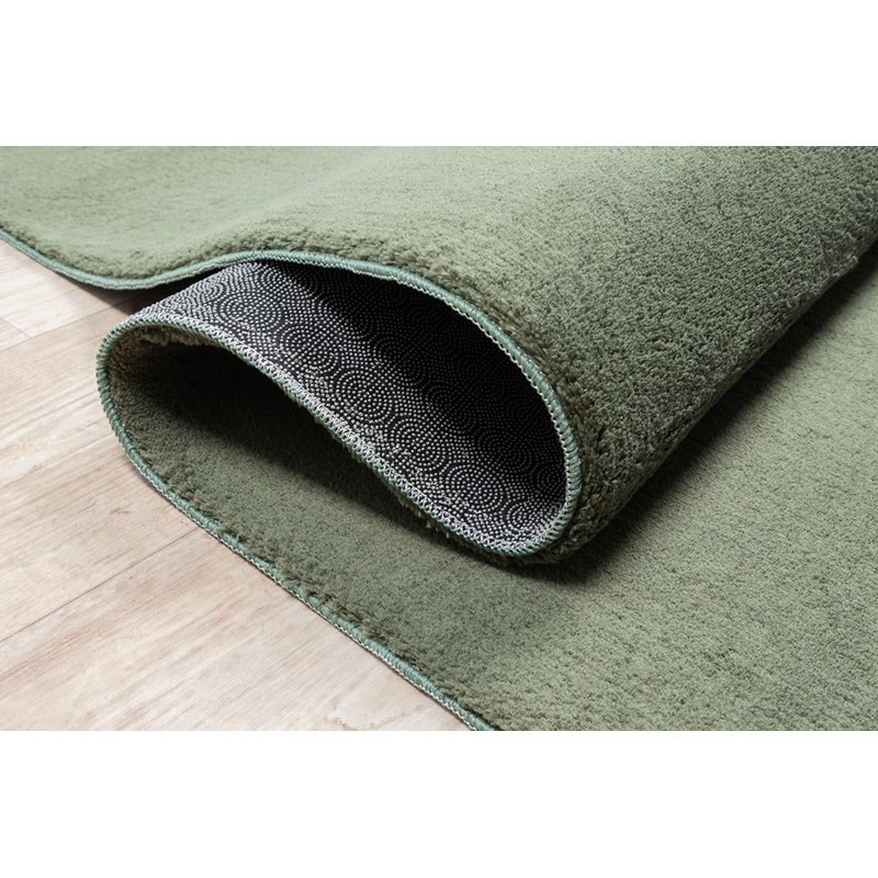 The Carpet Relax - Modern Rug, Fluffy, Short Pile, Non-Slip Underside, Washable up to 30°C, Super-Soft, Fur Look, Forest