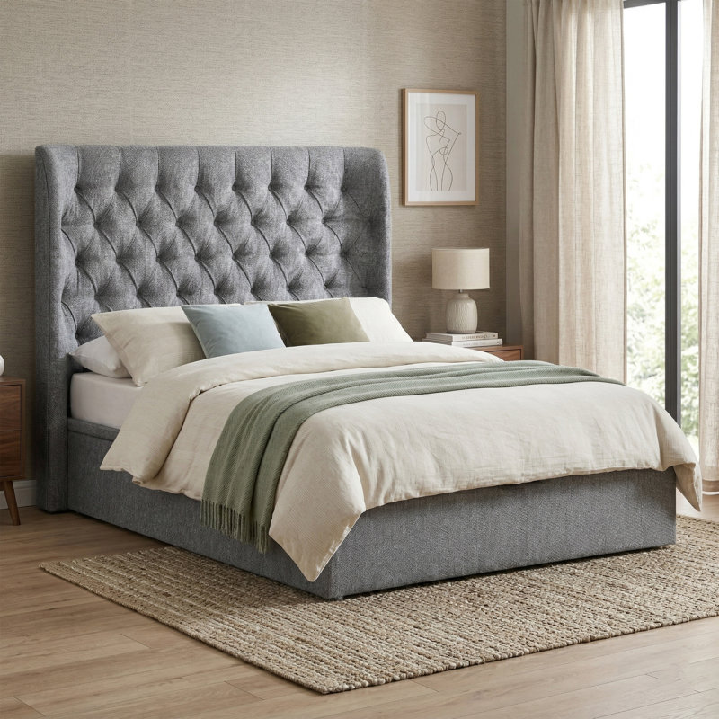 Conti Bed, Kingsize (5'), Grey