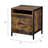 Juvanth Rustic Oak & Black Finish Nightstand