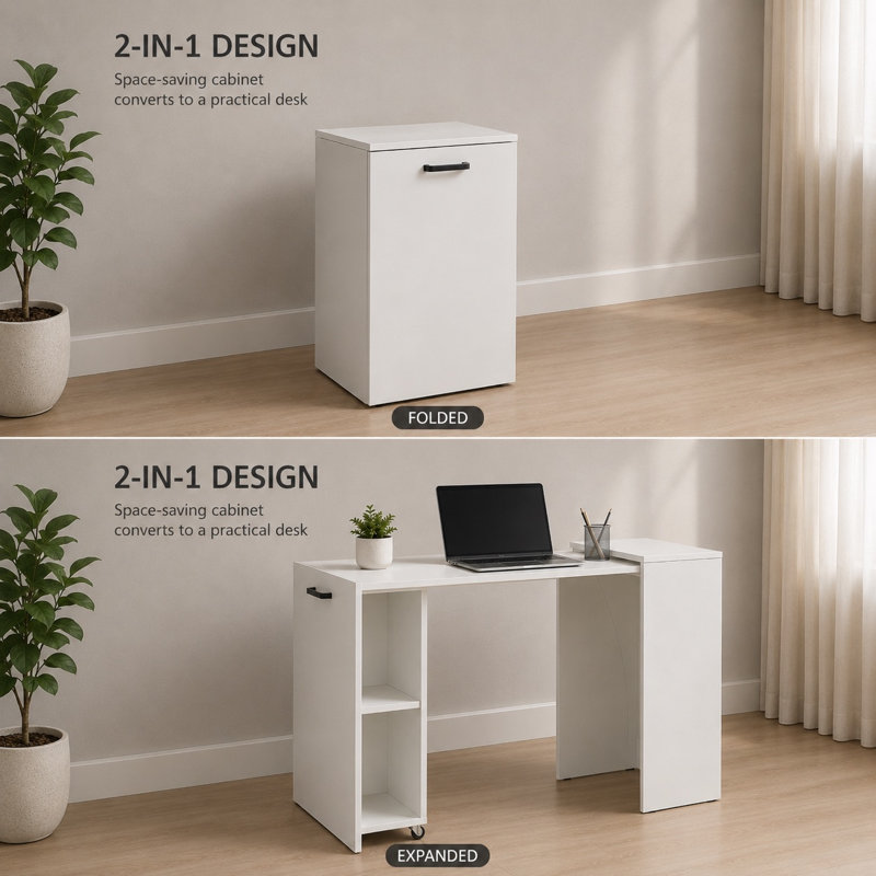 Computer Desk, White