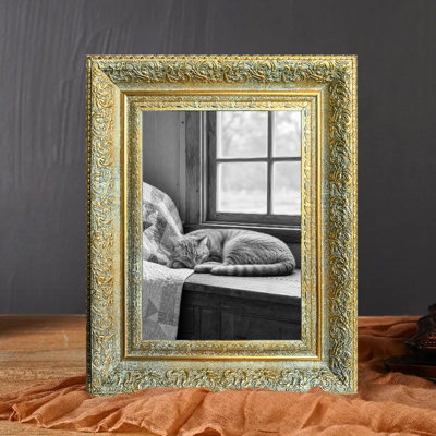 Cadre 3 pièces classique antique antique pour photos et affichage de souvenirs de voyage 5 po x 7 po