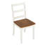 L'ensemble de table de salle à manger 5 pièces comprend une table rectangulaire et 4 chaises