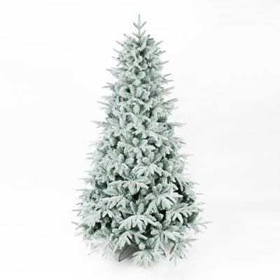 6' 10"" H Upside Down Green Most Realistic Artificial Spruce Flocked/Frosted Christmas Tree -  The Holiday AisleÂ®, B182256223B646DC847F6704C60BA1FB