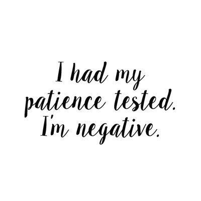 " Negative "