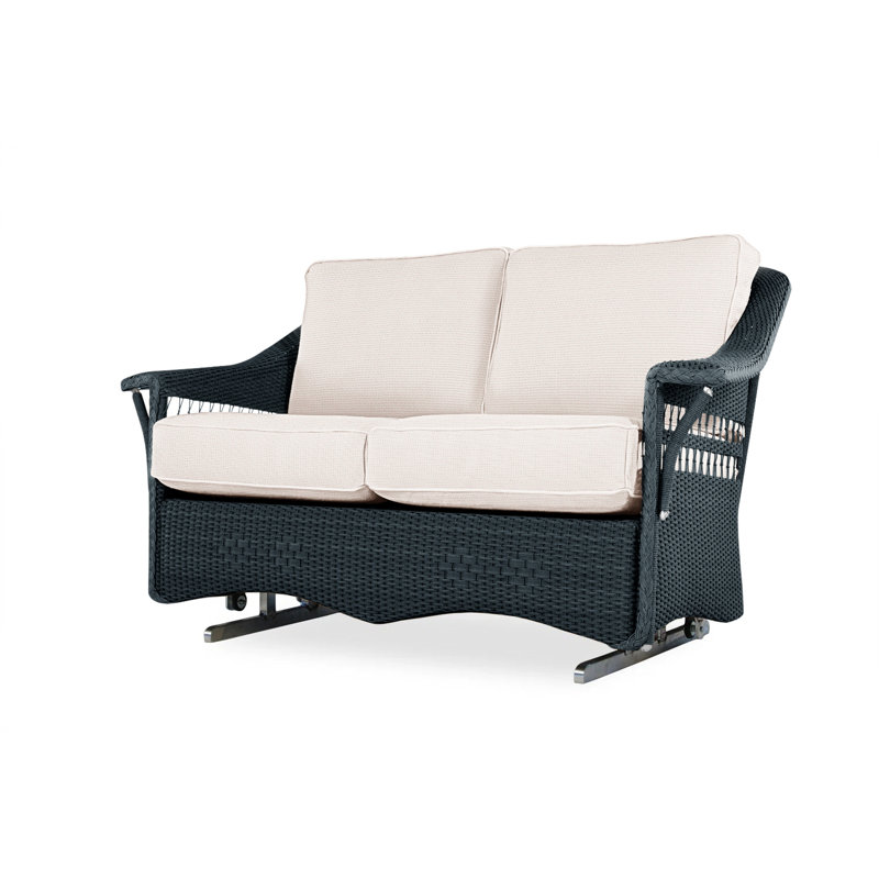 Nantucket Outdoor 2 - Seat Loveseat, White, Sailcloth Salt