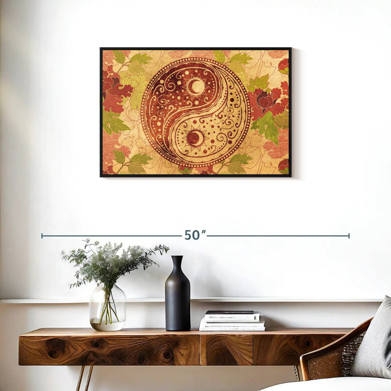 Couleurs d'automne Kerrick Yin Yang, H 21 po x l 31 po