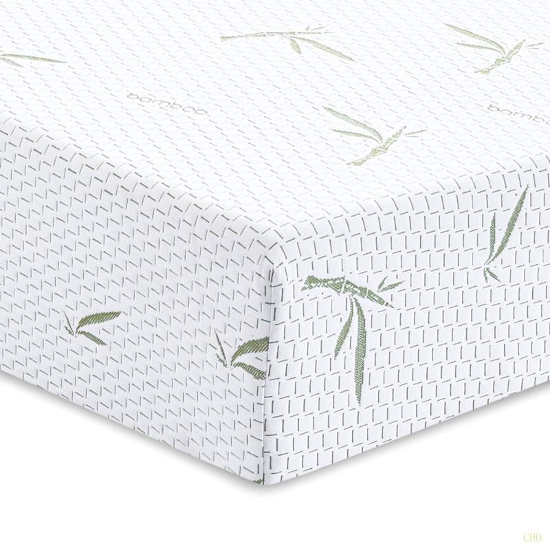 Matelas de 8 pouces à double couche Albertyne avec housse infusée de bambou - simple, Lit simple, 8"