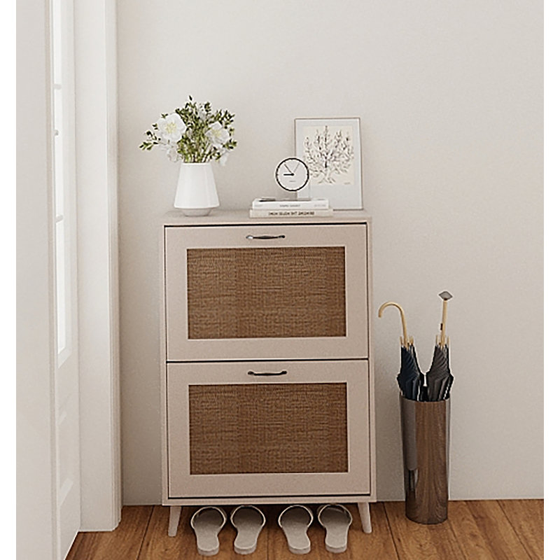 Range-chaussures à 2 niveaux pour le vestibule - un organisateur de rangement pour chaussures stable, spacieux et facile d'accès pouvant contenir jusqu'à 12 paires