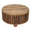 Wood Slatted Round Coffee Table,  Oak-Ish, Light Brown