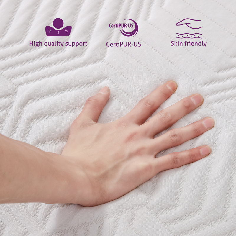 EGOHOME 14" Medium Gel Memory Foam Mattress, Twin