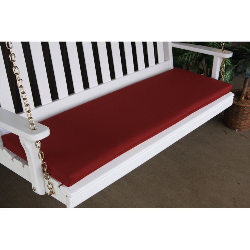 Coussin de banc intérieur / extérieur, Bourgogne, H 2 po x l 68 po x P 17 po