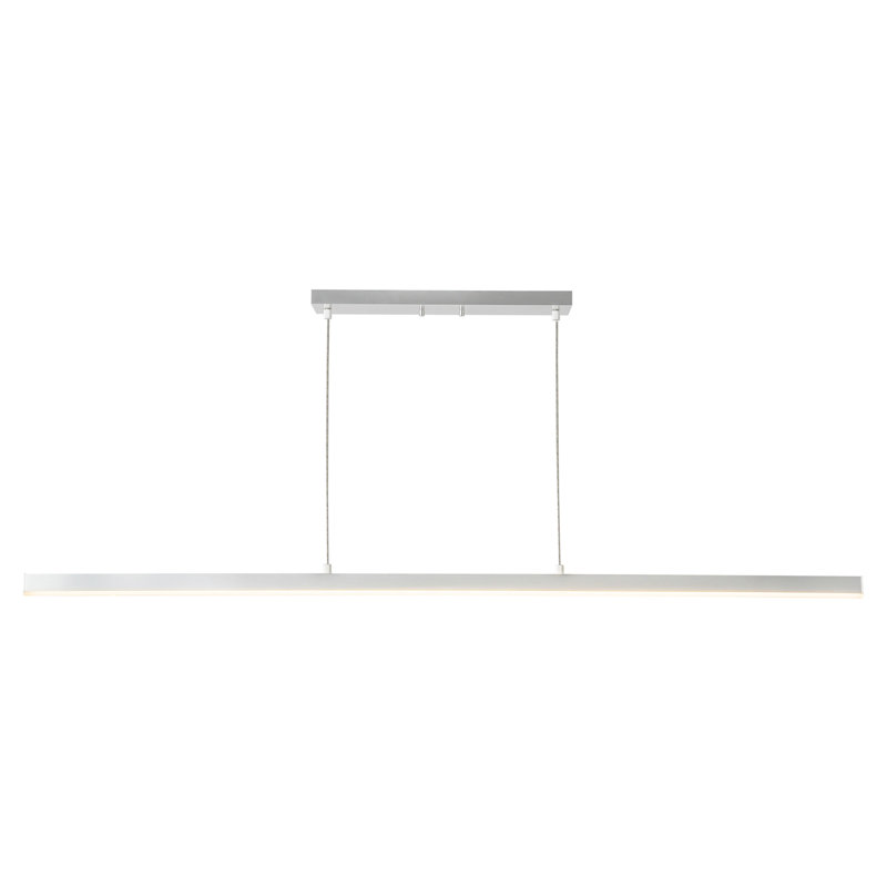 Vega 1 - Light LED Pendant, Brushed Nickel, 122.5" H x 56" W x 1.5" D
