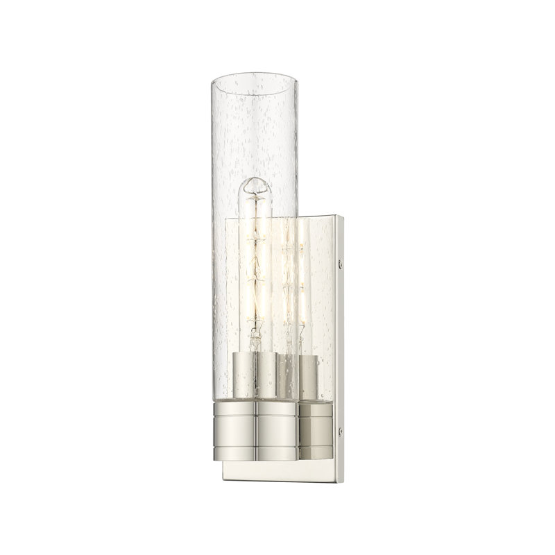 Ballston - Jaxson - 1 Light 5" Sconce with 11"H Shade, Polished Nickel, Clear